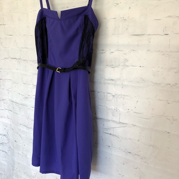 Purple and Lace Summer Dress Sz Sm - Picture 3 of 5